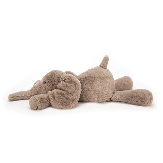 Soft Plush Elephant Toy – Cuddly Lying Stuffed Animal for Babies & Kids