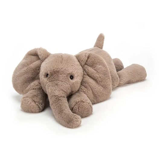 Soft Plush Elephant Toy – Cuddly Lying Stuffed Animal for Babies & Kids